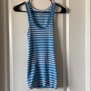 SO blue striped tank top.
